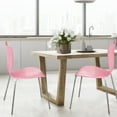 thumbnail image 4 of Legare Furniture Bent Plywood Chair, Pink, Modern Bentwood Dining Chair, Kids Chair, Office Chair, 4 of 4