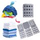 thumbnail image 2 of Rack Soporte Ropa Carpeta Práctica Plástica Tablero Plástico Resistir para La Plegado Rápidamente Ahorrando Tiempo, 2 of 9