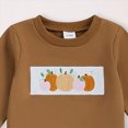 thumbnail image 4 of Futezty Baby Boy Fall Clothes Toddler Halloween Outfit Long Sleeve Pumpkin Embroidery Sweatshirt Plaid Pants Winter Set 6M-4T, 4 of 5
