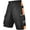 Black-Orange, variant on Men Cycling Shorts MTB Off Road Mountain Biking Baggy Style Multi Pocket Shorts with Free Detachable Padded Liner Reflective Bicycle Shorts