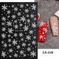 thumbnail image 1 of Calcomanías autoadhesivas 3D para uñas de hombre de jengibre de Navidad sombrero de Papá Noel copo de nieve ciervo calcomanías autoadhesivas envolturas para manicura de dibujos animados NTPRO-80, 1 of 4