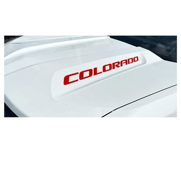 Chevy Colorado Red Hood Lettering Decals 2023-2025 Set of 2 GM Licensed