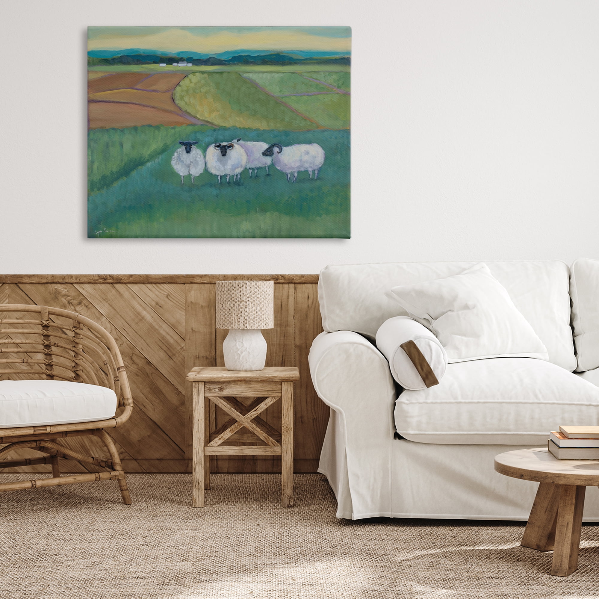 Stupell Industries Sheep Herd Meetup Canvas Wall Art, design by Lynn Ericson Fine Art