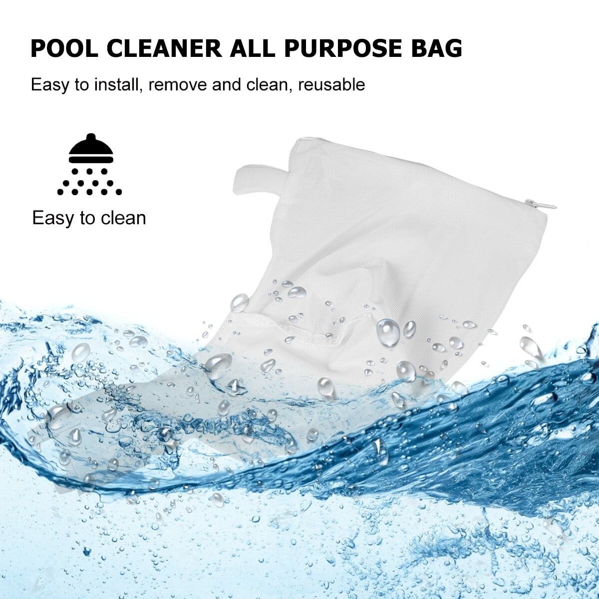 Sac De Rechange Pour Polaris 280 - Filtre En Nylon Avec Fermeture Éclair - Éponge Filtrante Incluse - Brosse De Nettoyage Pour Piscine Creusée