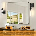 thumbnail image 6 of Black Iron Armed Sconce Set of 2 Mornden Wall Sconce Set of 2 Hallway Light, 6 of 7