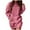 Pink, variant on GigrtiJin Womens Fall Hooded Sweatshirt Dress Trendy Casual Long Sleeve Solid Color Pullover Short Dress