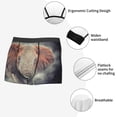 thumbnail image 3 of Balery Elephant in Smoke Calzoncillos bóxer para hombre, ropa interior de algodón suave y transpirable con cinturilla de nailon-X-Large, 3 of 5