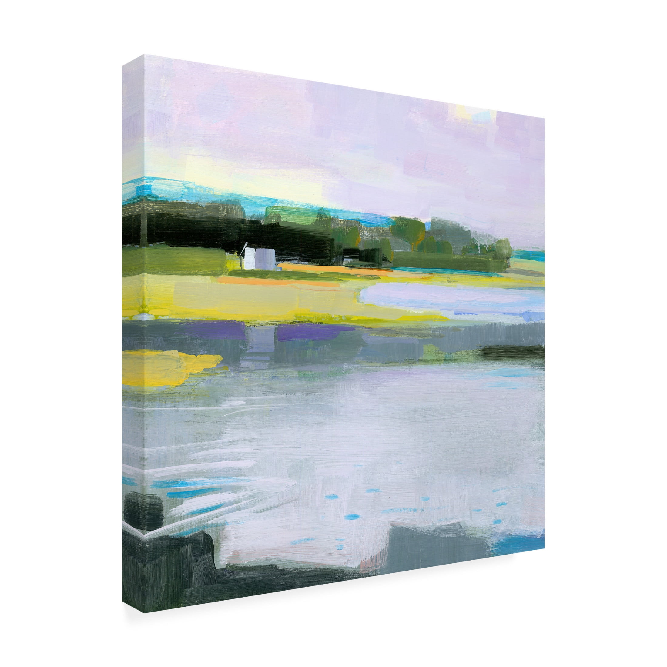 Canvas Wall Art - Kathleen Robbins 'Moody Spurwink' Wall Art for Living Room, Bedroom, or Office Décor by Trademark Fine Art - 18 x 18 Inches