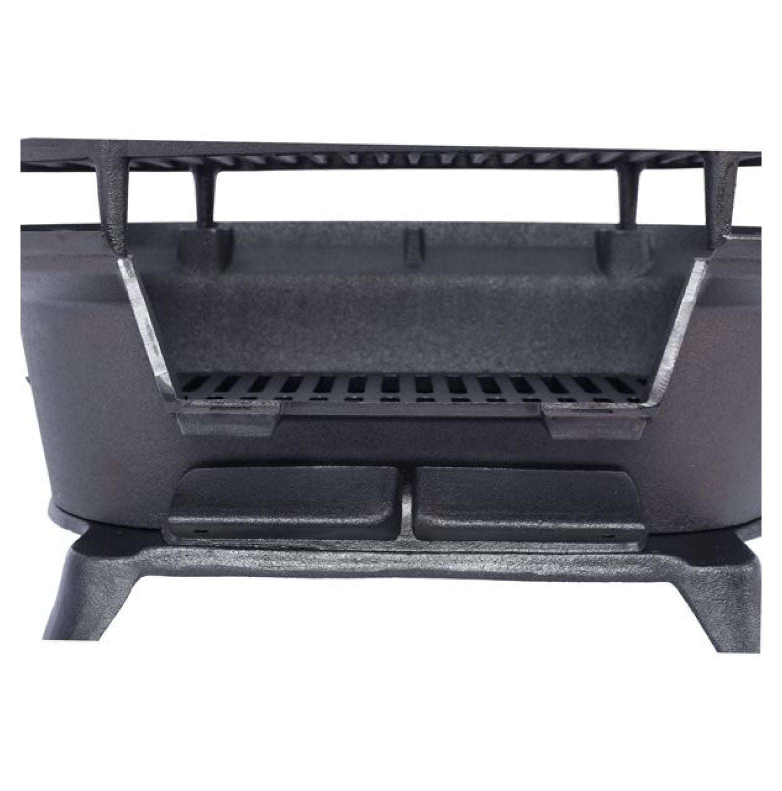 Oval Cast Iron Grill Outdoor, Portable Charcoal Grill and Cast Iron Skillet - 100% Cast Iron, Enameled, Durable, Small Charcoal Grill, , Hibachi Grill