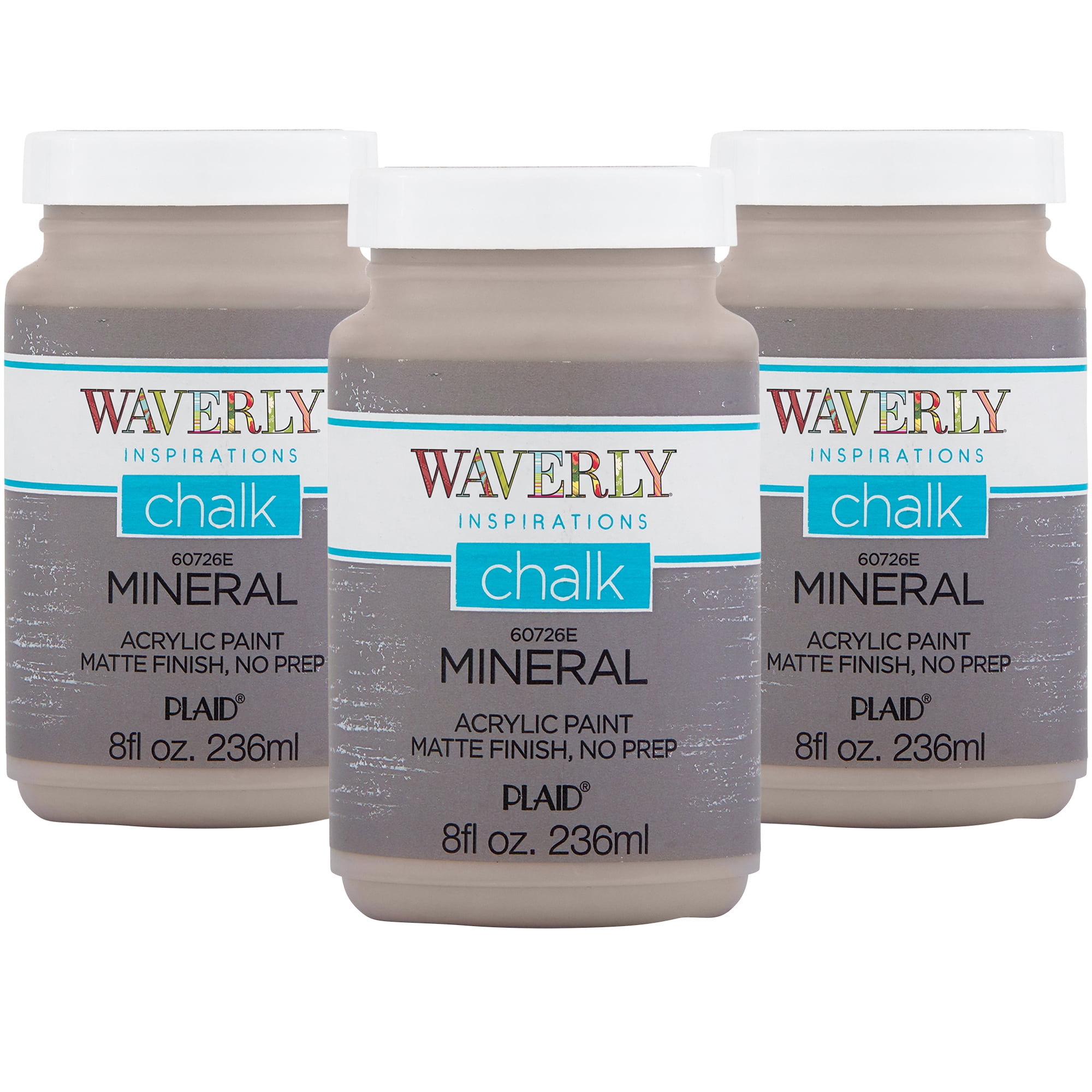 Waverly Inspirations Acrylic Chalk Paint Kit, Mineral, Set of 3, 8 fl