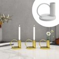 thumbnail image 4 of Candelabro de hierro perfecl, Soporte de lámpara, decoración para hogar, 9x8x2.5cm, 4 of 7