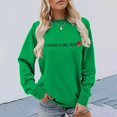 thumbnail image 2 of IDOCLOTHES I Need A Dr Pepp Sweatshirt for Women Funny Sayings Graphic Long Sleeve Shirts Cola Drinking Enthusiasts Fall Sweaters for Women Fashion Clothing Winter Tops Green, M, 2 of 5