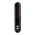 thumbnail image 4 of Cepillo Alisador de Pelo Inalámbrico, Cepillo Alisador de Calentamiento Rápido, Rizador de Pelo de Iones Negativos, Peine Calefactor Portátil-Negro, 4 of 9