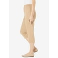 thumbnail image 3 of Woman Within Plus Size Petite The Hassle-Free Soft Knit Capri, 3 of 3