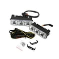 thumbnail image 4 of LOVIVER 2 Pieces Generic LED Daytime Running Lights 9-16V Accessories for Truck White, 4 of 8