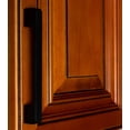 thumbnail image 5 of 5 in. Center Embossed Leather Strip Cabinet Pulls, Matte Black, 5-Pack, 5 of 6