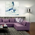 thumbnail image 6 of Epic Art 'White And Blue' by Silvia Vassileva, Acrylic Glass Wall Art, 36"x36", 6 of 7