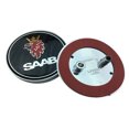 thumbnail image 3 of Insignia de parachoques de maletero con logotipo de capó delantero de coche de fibra de carbono para Saab 68mm, 2 uds., 3 of 5