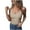 Beige, variant on WREESH Women Fitted Crop Ribbed Knit Scoop Neck Tank Top Sleeveless Casual Summer Basic Tee