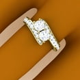 thumbnail image 4 of Dazzlingrock Collection 1.00 Carat (ctw) 14K Round Diamond Two Stone Bridal Engagement Ring 1 CT, Yellow Gold, Size 4, 4 of 4