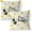Bee Happy, variant on Spring Summer Pillow Covers 18x18 Inch Set of 2 Bee Happy Throw Pillows Case Seasonal Garden Outdoor Decorative Square Linen Decor Cushion Covers for Home Sofa Bed Couch