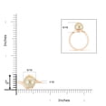 thumbnail image 4 of Angara Golden South Sea Cultured Pearl Solitaire Bypass Ring in 14K Rose Gold for Women | June Birthstone Jewelry for Her, 4 of 7