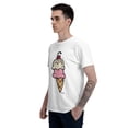 thumbnail image 5 of Cartoon Ice-Cream Men's T-Shirt Cotton 100% Summer Tops Fashion Casual Cartoon Ice-Cream Short Sleeves for Men Women Round Collar Top Tees, 5 of 6