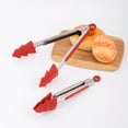 thumbnail image 2 of Kitchen Tongs For Cooking Heat Tongs With Silicone Tip Stainless Steel Handle For Cooking Baking And BBQ, 2 of 4