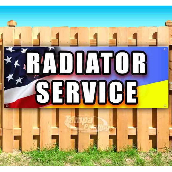 Radiator Service 13 oz Vinyl Banner With Metal Grommets