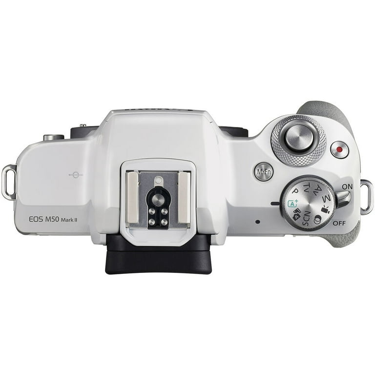 Canon EOS Mark M50ミラーレスカメラ ホワイト Canon EOS M50 Mark II 24.1MP Mirrorless Camera, 15-45mm Lens