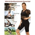 thumbnail image 5 of As Rose Rich Women's Mesh Crop Top Workout Fishnet Shirt, M, 5 of 9