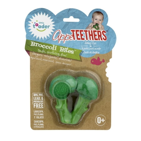 Little Toader Appe TEETHERS Teething Toys, Broccoli Bites