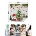 thumbnail image 4 of Christmas Cloth Napkins Set of 4 Reusable Dinner Napkins, Gnomes Xmas Tree Snowflake Winter Gifts Wooden Cocktail Napkin Washable Table Napkins for Wedding/Holiday Party/Baby Shower 20"x20", 4 of 7