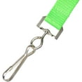 thumbnail image 2 of Bulk 100 Pack - Bright Wide Neon Green Lanyards for Name Badges with Safety Breakaway Neck Clasp & ID Badge Holder J Clip - Hi Visibility Neon for Name Tag, Keys, Cruise, Student ID by Specialist ID, 2 of 5