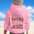 thumbnail image 3 of Kiijoy Toddler Girls Hoodie Casual Letter Print Pullover Hooded Sweatshirt, Sizes 2-3, 3 of 6