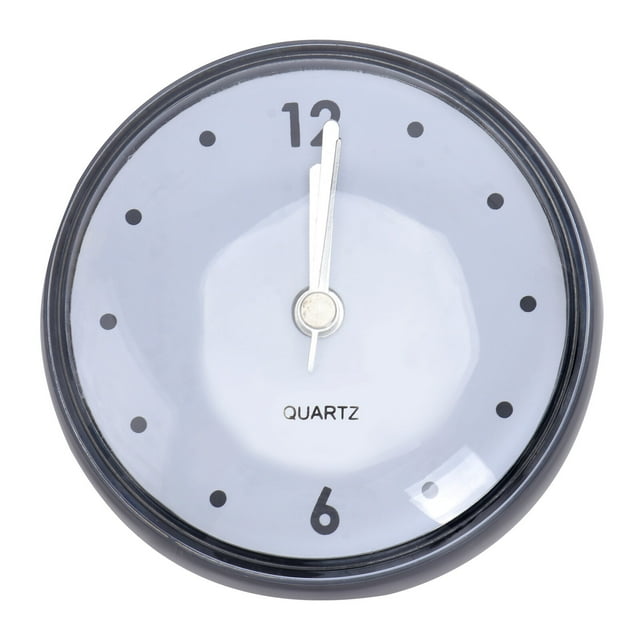 1Pc Waterproof Sucker Clock Pendant Creative Bathroom Kitchen Hanging Clock