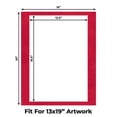 thumbnail image 2 of Cherry Red Suede Picture Frame Mat for 16x20 Frames - Fits 13x19 Photos - 1 Mat, 2 of 7