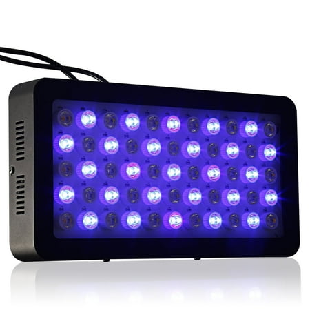 55*3W 165W Dimmable Full Spectrum LED Aquarium Light for Reef Coral & Fish