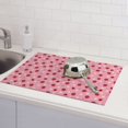 thumbnail image 6 of Sikiie Strawberry and Ladybugs Dish Drying Mat, Kitchen Counter Mat, Self Drying Mat for Kitchen Counter Dish Drying Pad ,for Dishes, Utensils, Pots and Pans（24" x 18"）, 6 of 7