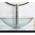 thumbnail image 3 of Bathroom tempered vessel sink natural clear square shape transparent basin easy to clean, 3 of 5