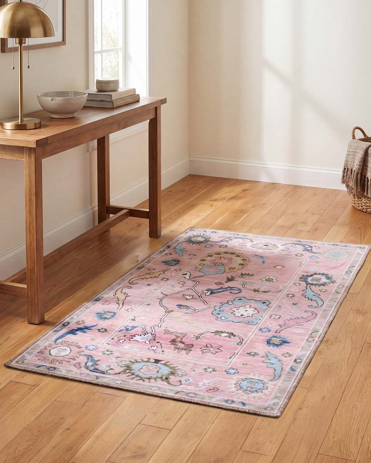My Texas House Back to Campus Elle Area Rug, Pink, 2 ft x 2 ft 11 in