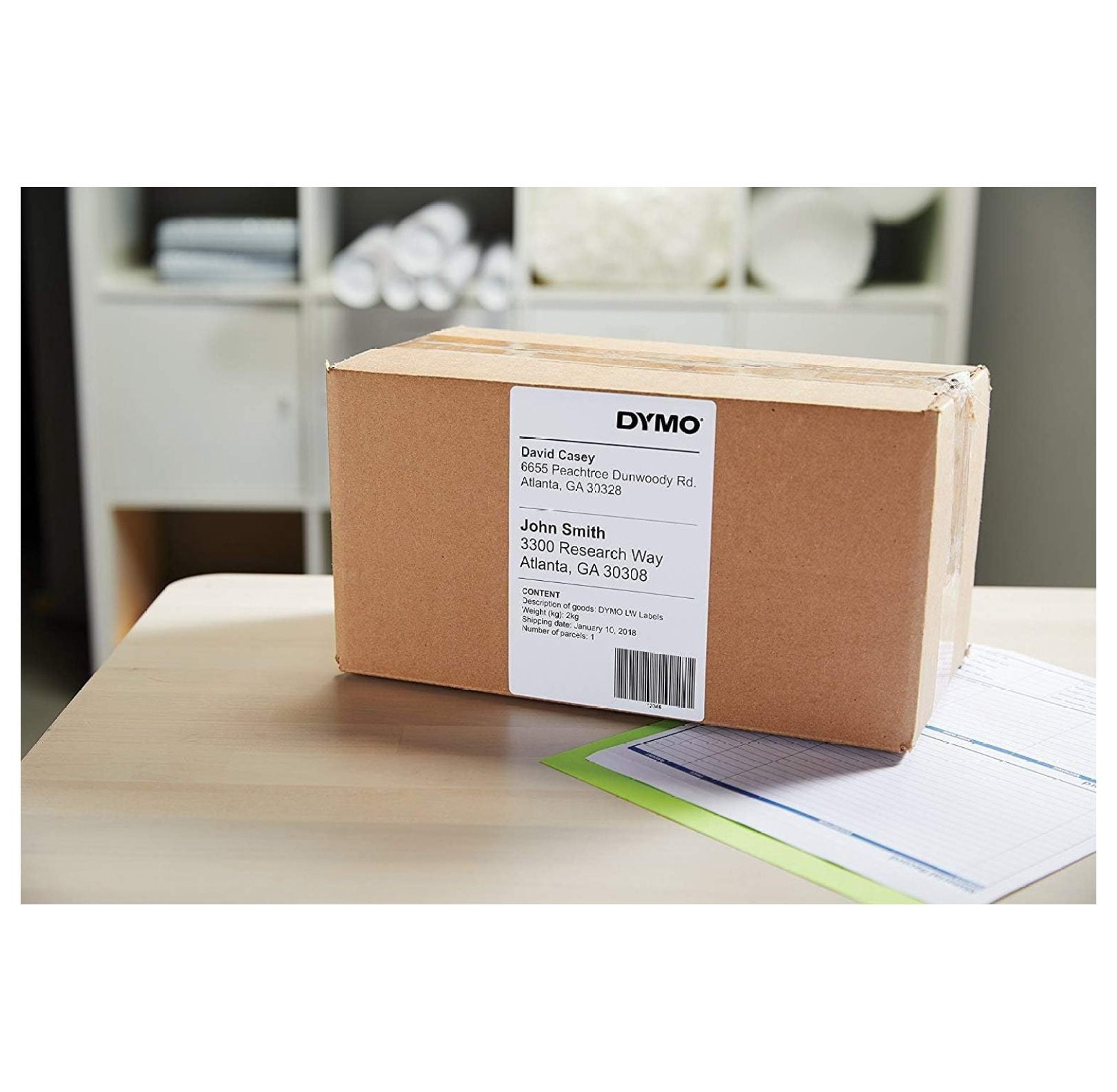 Authentic LW Extra-Large Shipping Labels for LabelWriter Label Printers, White, 4'' x 6'', 2 Pack, 440 Labels Total (1744907)