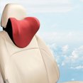 thumbnail image 1 of Almohada lo del coche Cómoda ergonómica Hebilla Lavable Desmontable Reposacabezas Cojín Asiento Almohada Viaje Conducción Hombro rojo yotijar Almohada para el cuello del coche, 1 of 8