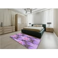 thumbnail image 5 of Ahgly Company Machine Washable Indoor Rectangle Transitional Orchid Purple Area Rugs, 6' x 9', 5 of 7
