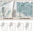 thumbnail image 5 of Blue Coastal Sea Turtle Swag Valances for Windows 2 Pack, Kitchen Window Curtains 36 Inch Length, Summer Beach Ocean Abstract Art Privacy Swag Curtains for Living Room/Bathroom 36"x36", 5 of 8