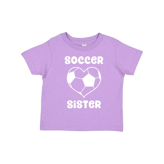 Inktastic Heart Soccer Sister Girls Toddler T-Shirt