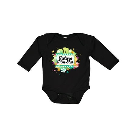 

Inktastic Actress Future Film Star Girls Long Sleeve Baby Bodysuit