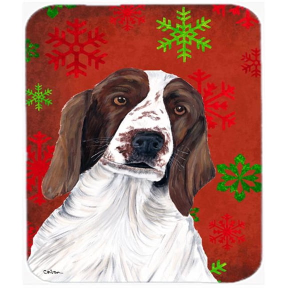 Carolines Treasures Welsh Springer Spaniel Snowflakes Christmas Mouse Pad
