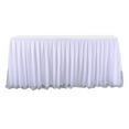 thumbnail image 3 of Soft Tulle Table Skirt White Table Cloth Birthday Table Decor Supply - 3 Yards, 3 of 8