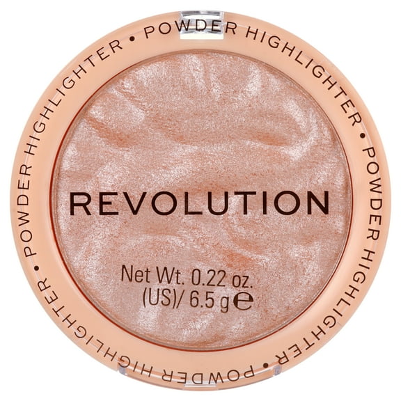 Revolution Highlight Reloaded Pressed Powder, Dewy Finish, Dare to Divulge, 0.22oz